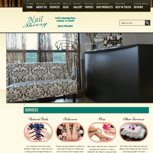Ashland Nail Salon - Designed Website and host it