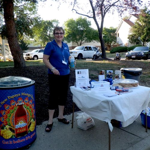 Rohde Insurance Agency booth at National Night Out