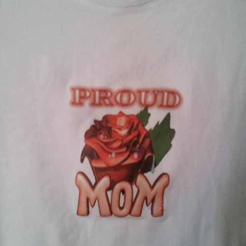"Proud Mom" t-shirt