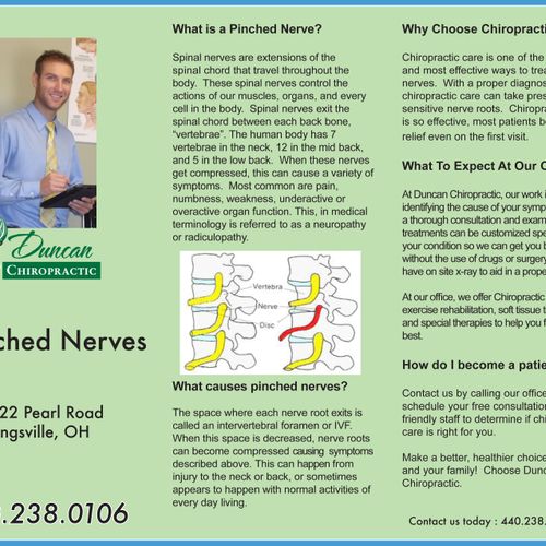 One of 5 brochure's done for Duncan Chiropractic.