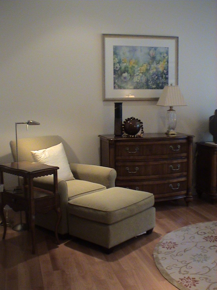 A comfortable senior living space