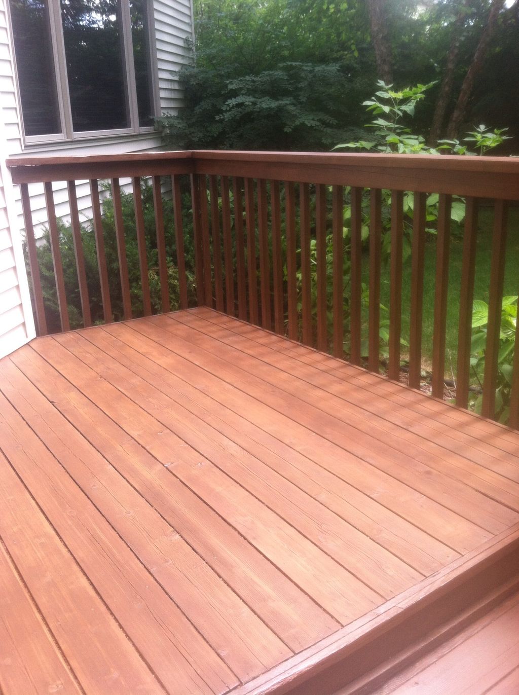 A finished deck job - looking fresh and new!