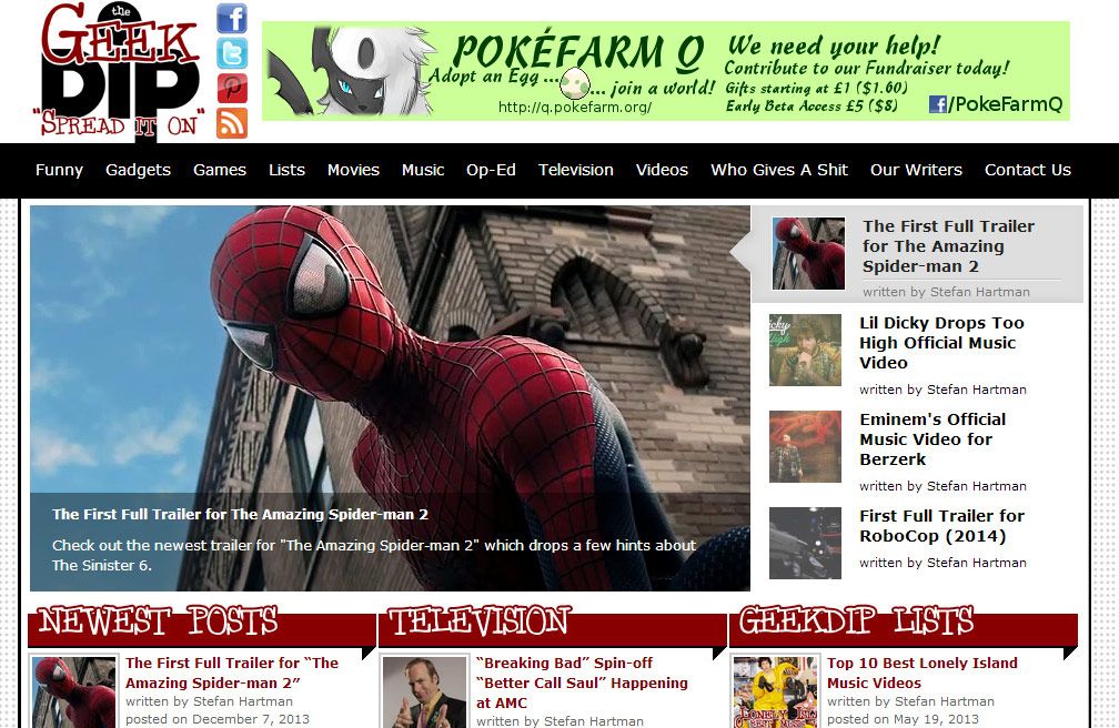 GeekDip.com - News and review website for TV shows