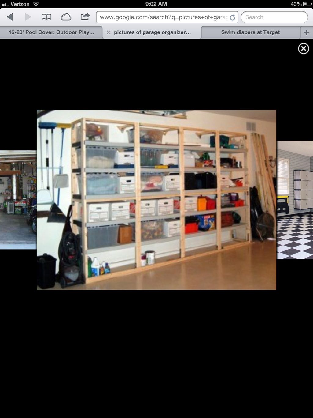 Garage shelving