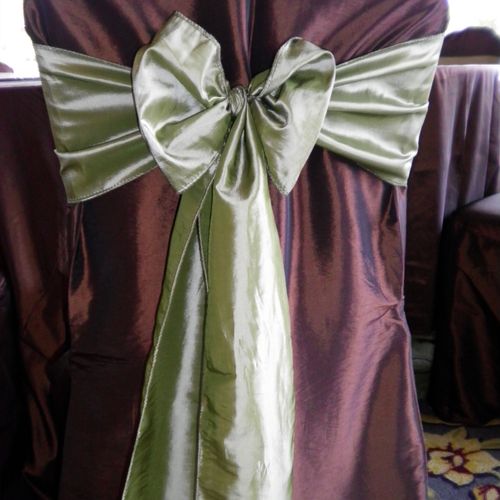 Different shape, color and size chair covers