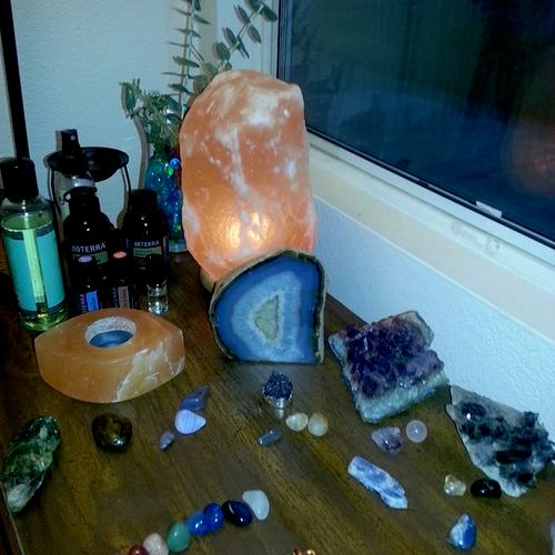 Crystals and Salt Lamps are great for healing!