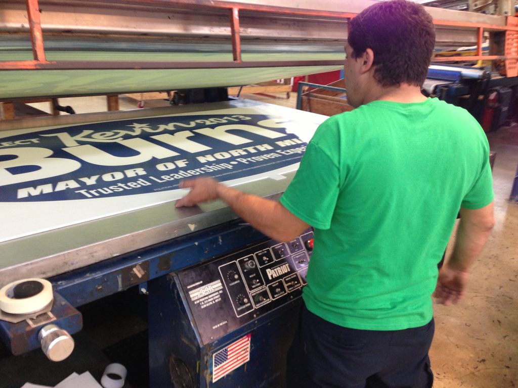 Political Campaign POST signs or Fence sign. Scree