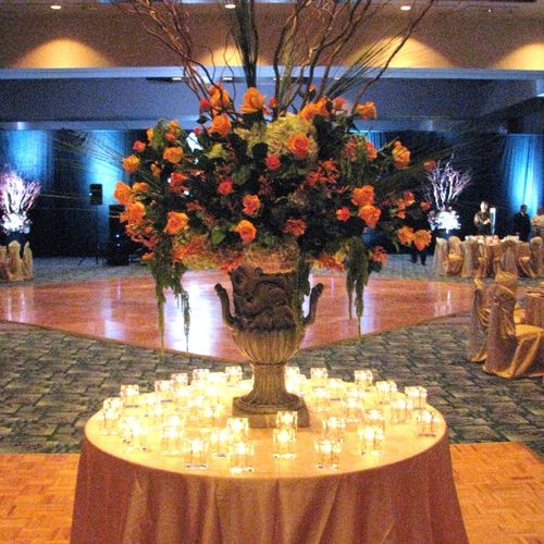 Ballroom entrance floral