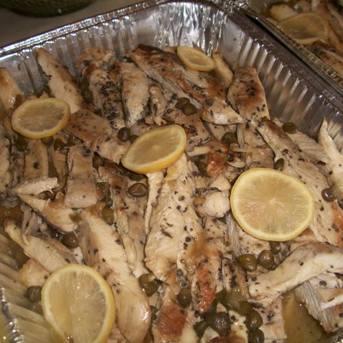Chicken Piccata with fresh lemons and capers