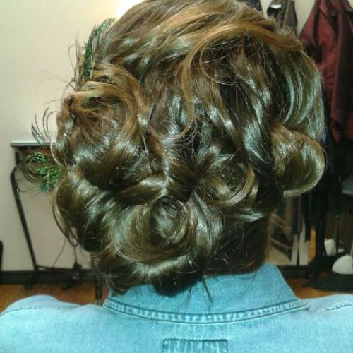 Updo for a brides photo shoot by Monica Palomino