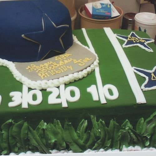 cowboy 40th birthday party cake