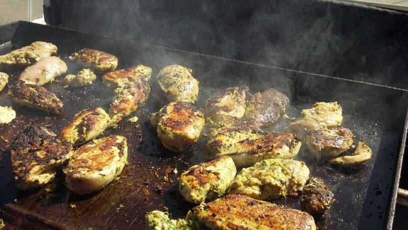 Grilled Chicken cooked to perfection on the grill 