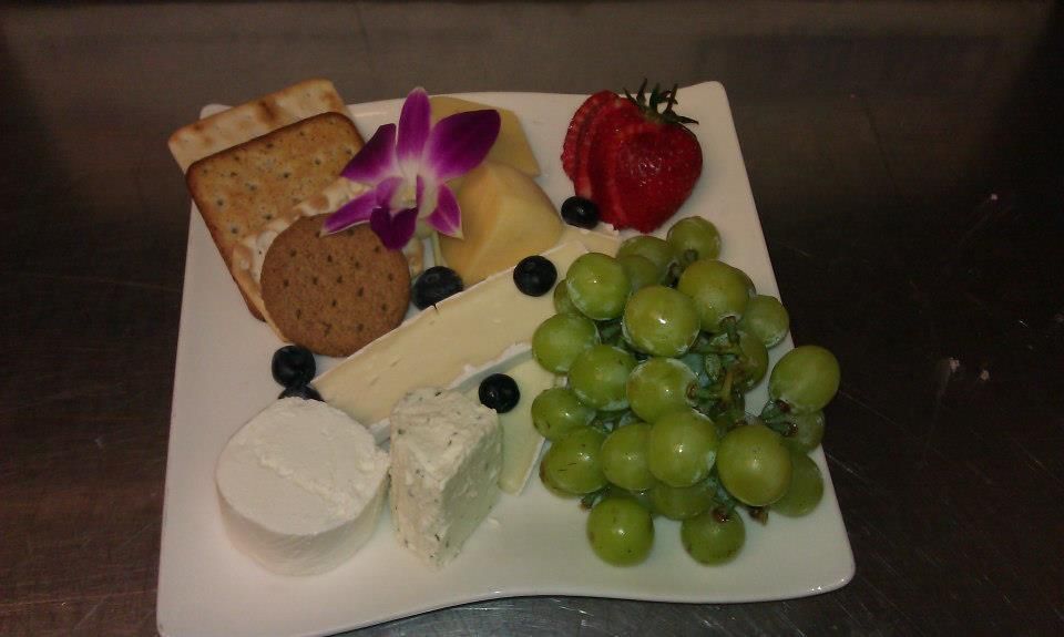 Fruit and cheese plate