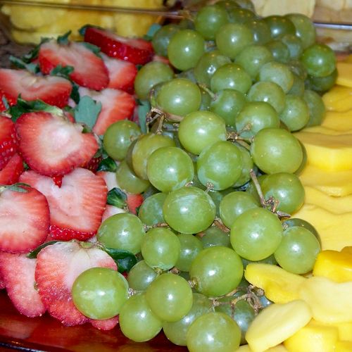Heart shaped fruit tray