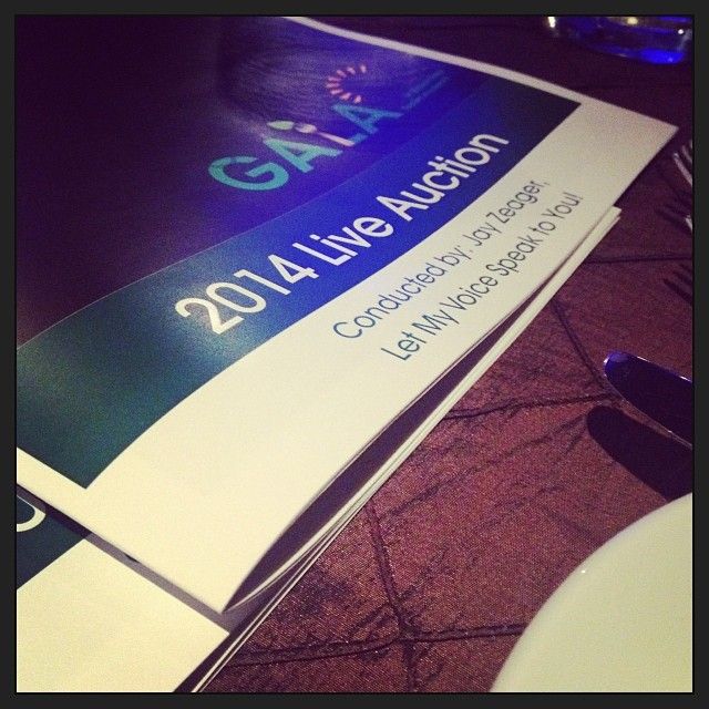 I was the live auction emcee for the Green Gala at