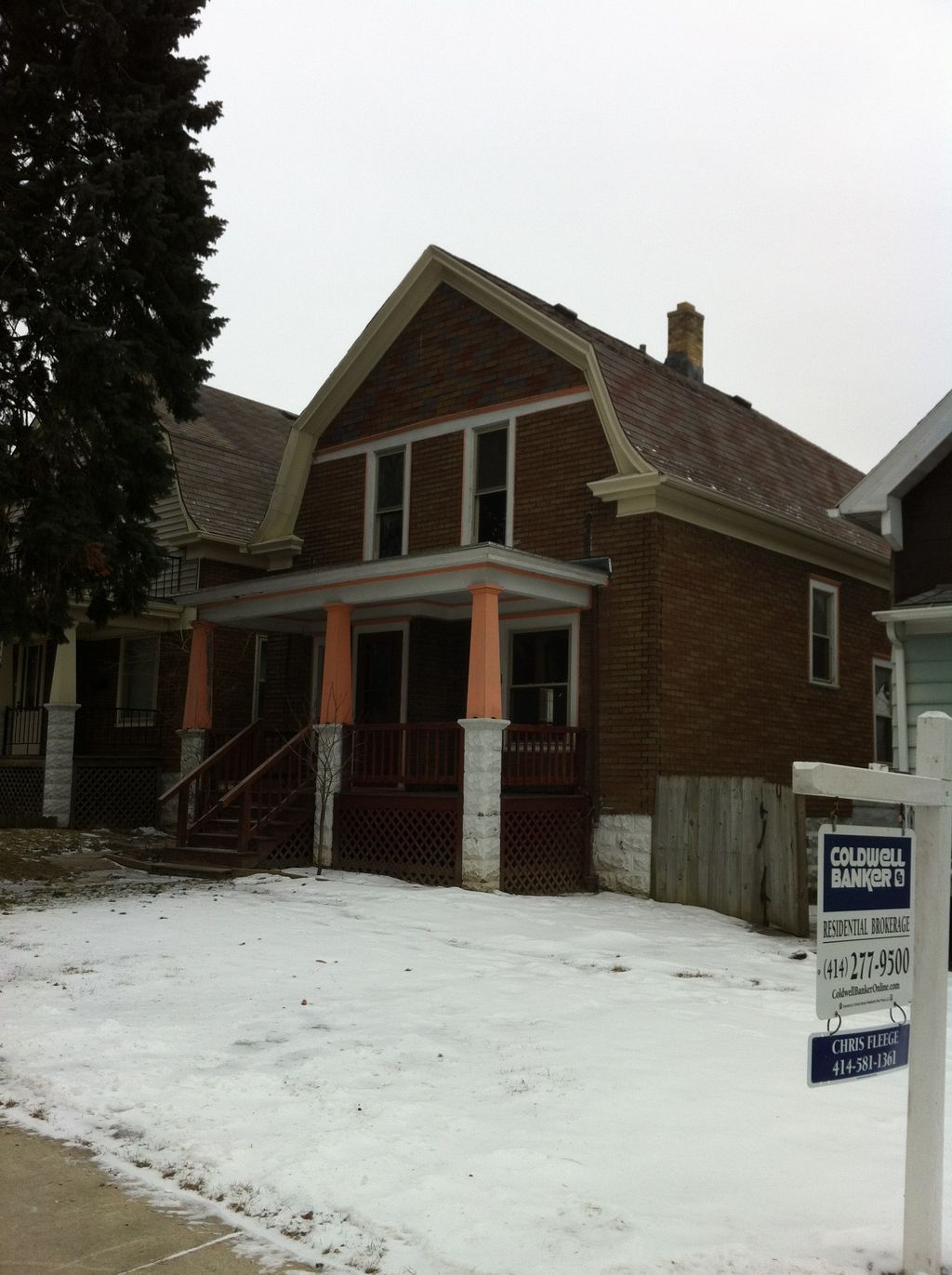 Before Exterior repairs, Vinyl siding and paint.