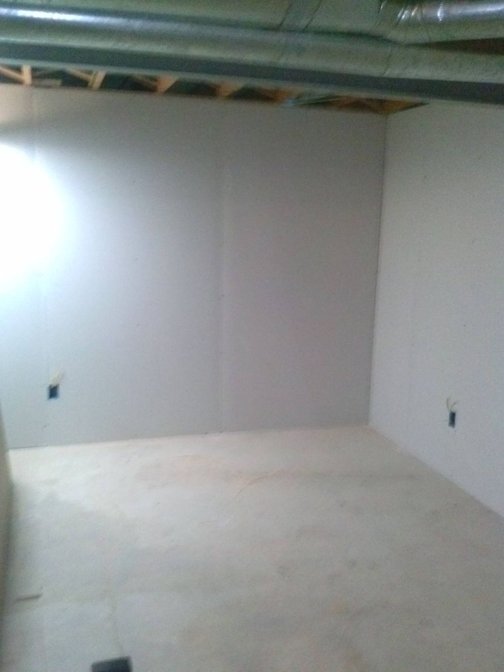 in progress (wiring outlets and lighting ect.)