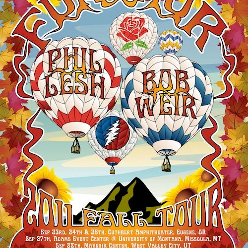 Poster design for Furthur's Fall Tour, this band c