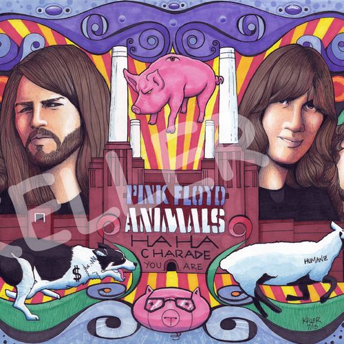 Pink Floyd Animals
Prismacolor pencils and markers