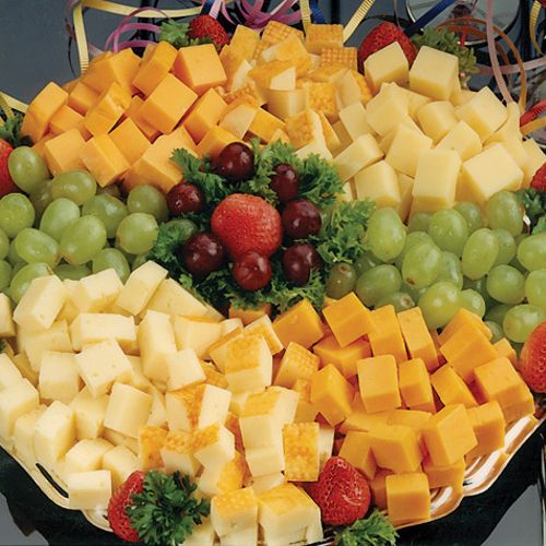 Fruit and cheese tray