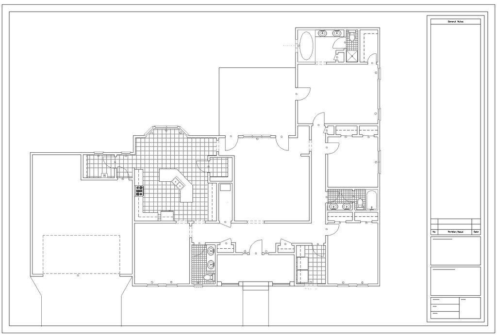 Floor plan created using AutoCAD.