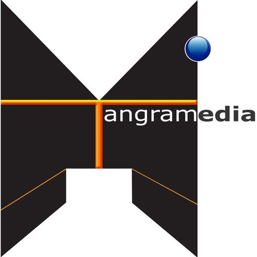 Logo for a multi media company.