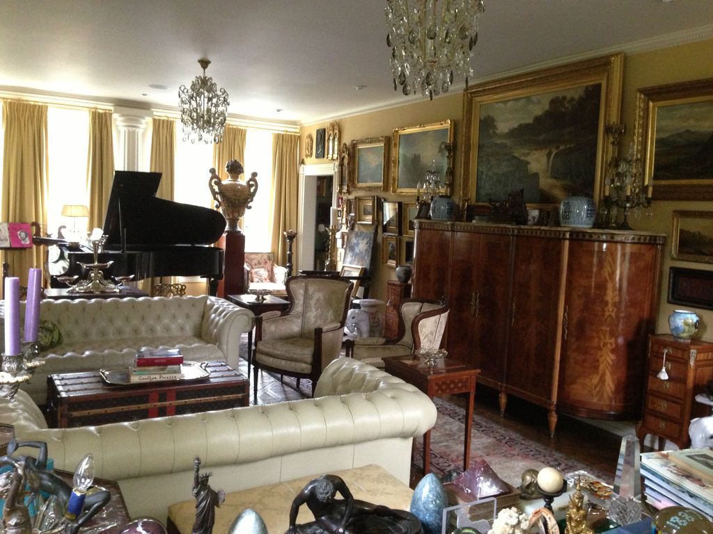 Music room. Homeowner collector of fine art and an
