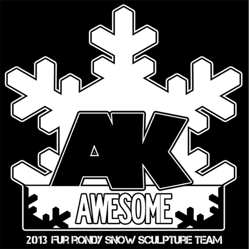 Logo Design for AK Awesome Snow Sculpture Team