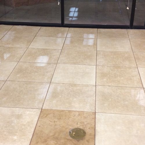 Beautifully cleaned tile!