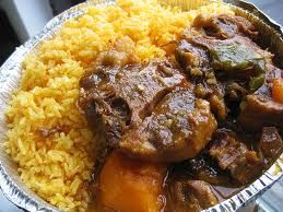 Ox Tails with yellow rice