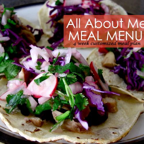 All About Me Meal Menu
(60-minute Nutrition Consul