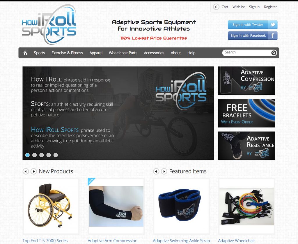 How I Roll Sports Magento E-Commerce Website