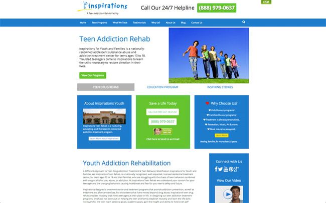 InspirationsYouth.com Wordpress Website Design