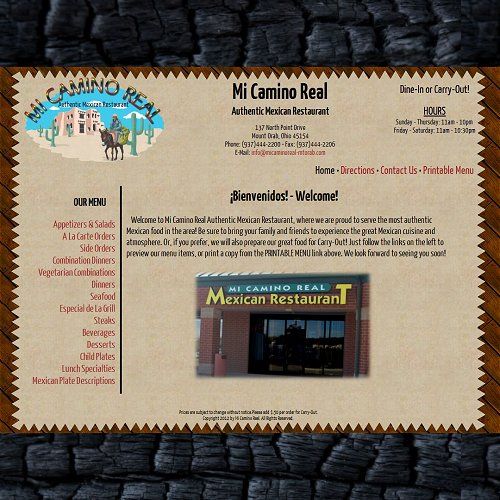 Mi Camino Real Mexican Restaurant - Standard Web S