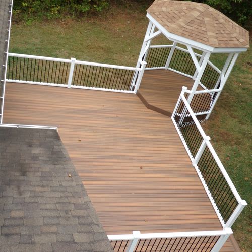 20' x 32' Composite Deck with10' Gazebo and Compos