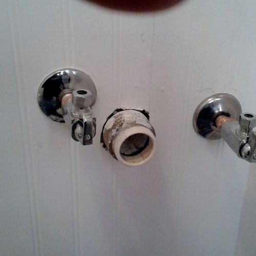 Bathroom valve replacement