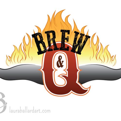 Brew & Q Logo Design