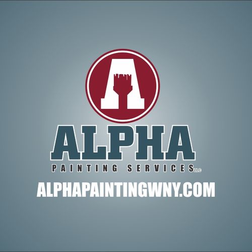 Alpha Painting logo, website, design