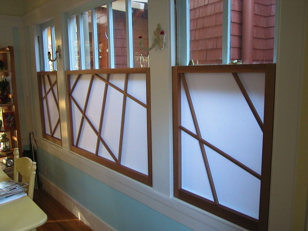 designed and made these shoji screens using Japane