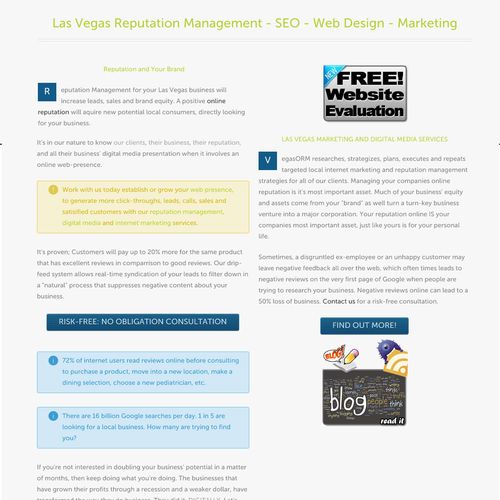 Las Vegas Online Reputation Management www.vegasor