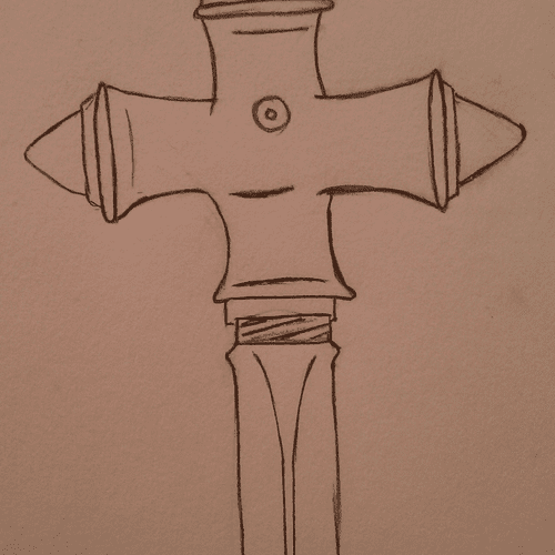Sketch phase - Orbo cross.