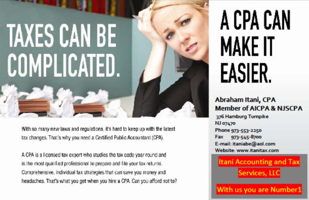 For all your taxing issues, call me to relief your