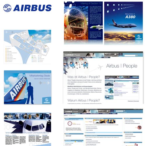 Airbus - Website design and collateral materials