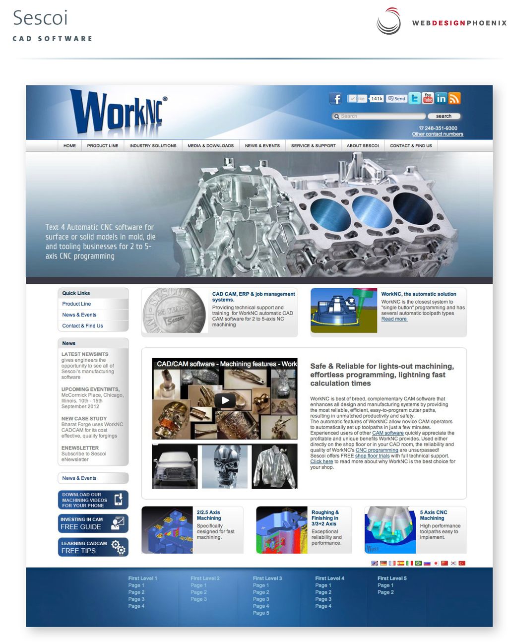 Sescoi International - Website design