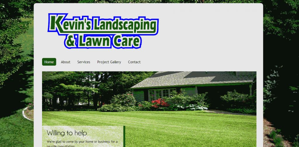 Client: Kevin's Landscaping and Lawn Care - Develo