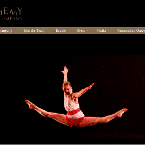 Client: Alchemy Dance Company- Designed and Develo