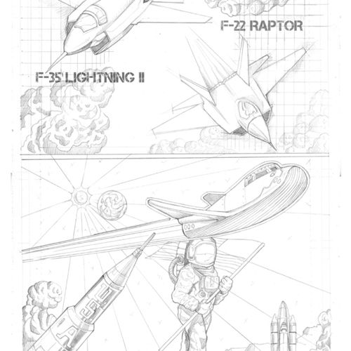 page from air force comic book