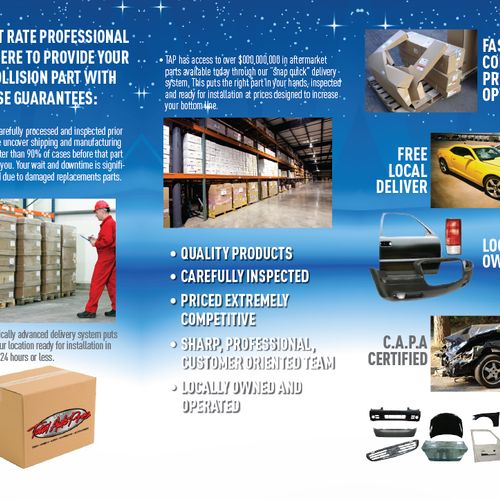 Total Auto Pros business brochure (inside)