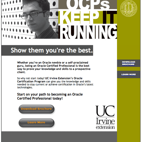 Email Blast for UCI Extension for IT program