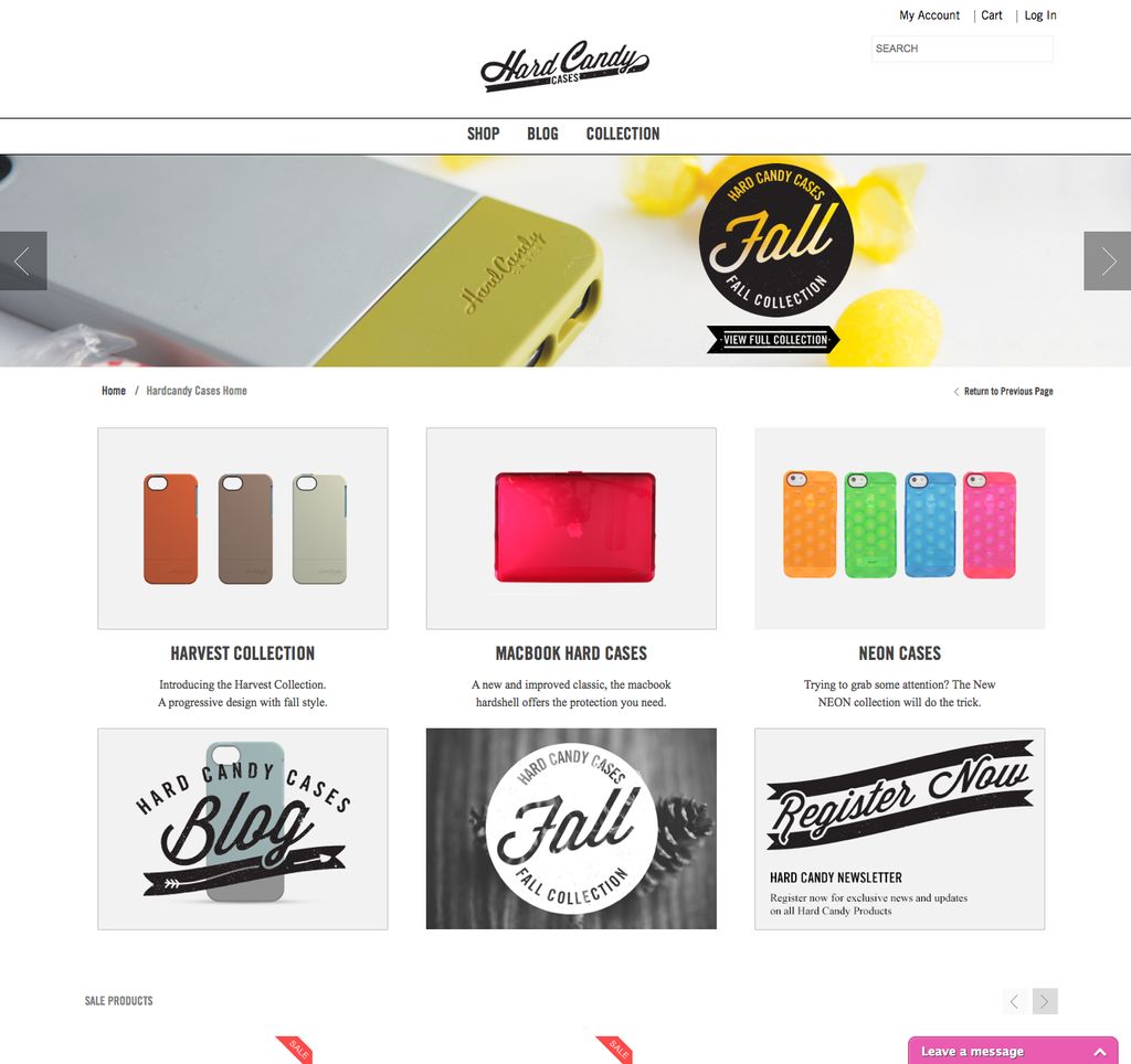 HardCandyCases.com Magento e-commerce site.
